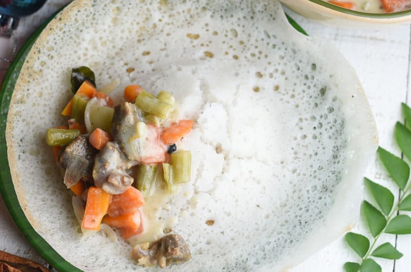 Appam Recipe with Vegetable Stew Recipe: A Classic Kerala Breakfast